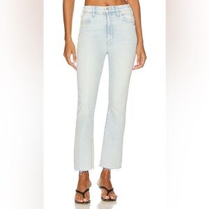 MOTHER The Hustler Ankle Fray in Smooth Sailing, Size 32